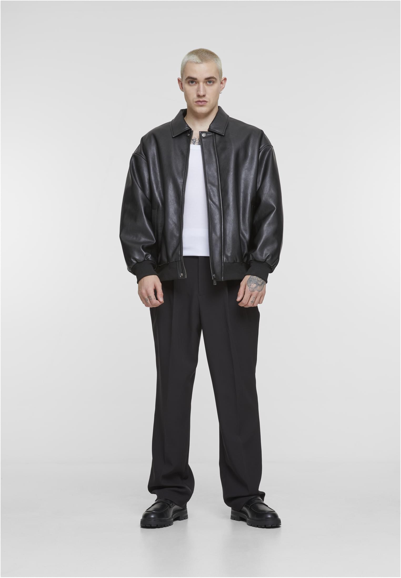 Blouson van synthetisch leer